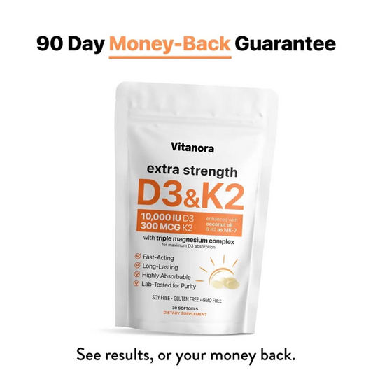 Vitanora™ Vitamin D3 & K2 + Magnesium
